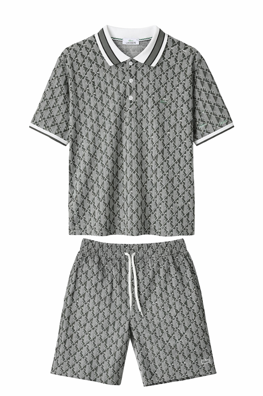 Lacoste летен комплект – тениска с яка и шорти