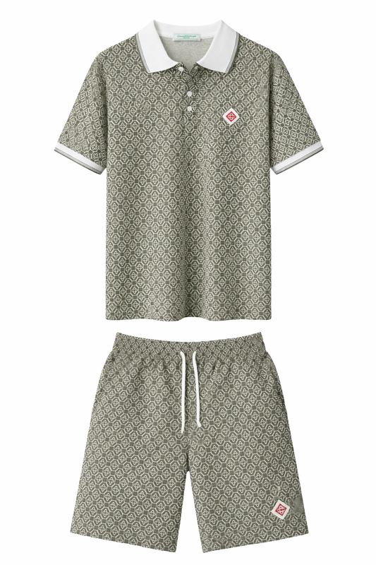 Casablanca летен комплект – риза с яка и шорти