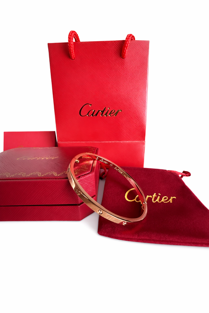 Cartier Love Bracelet – Rose Gold Style