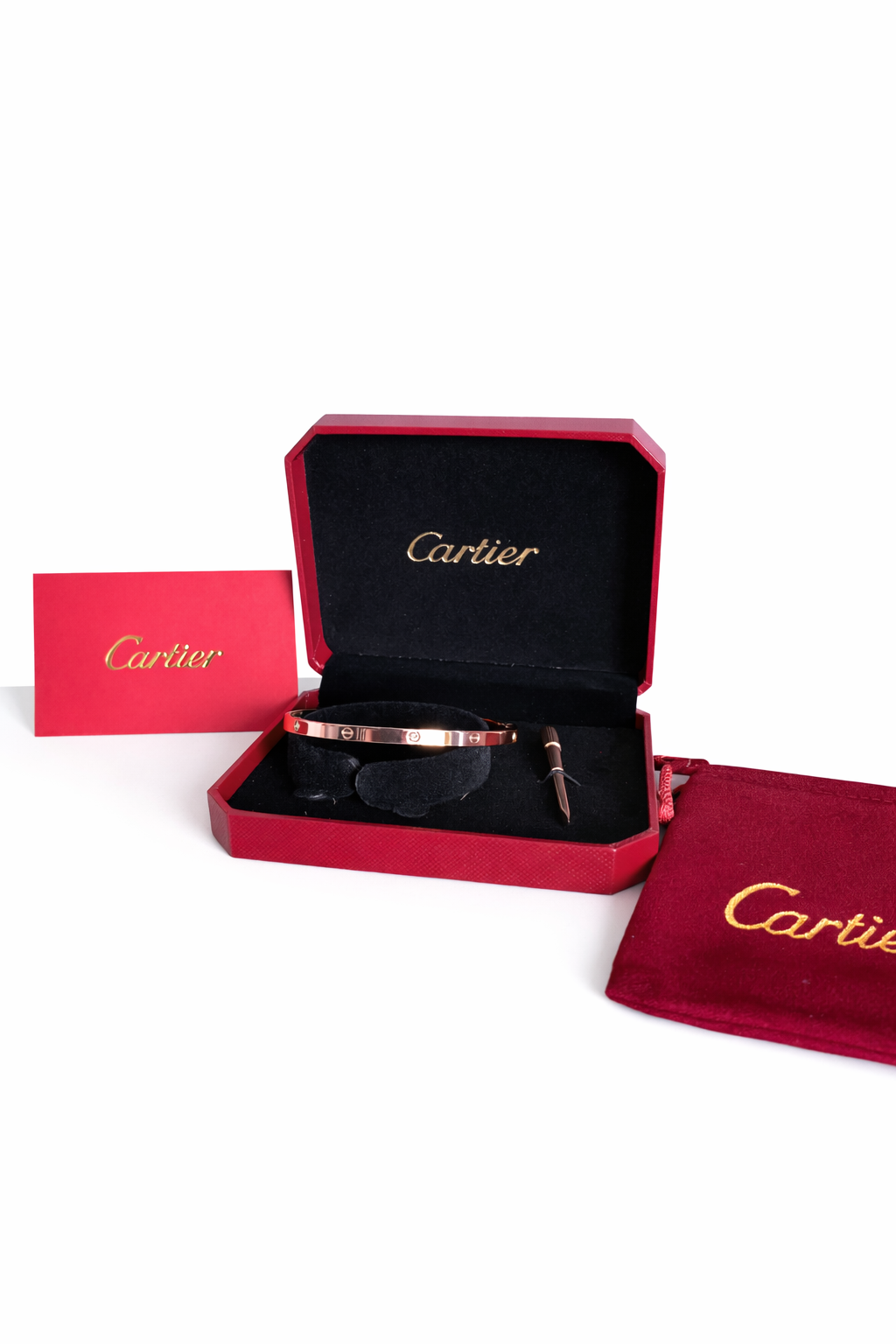 Cartier Love Bracelet – Rose Gold Style