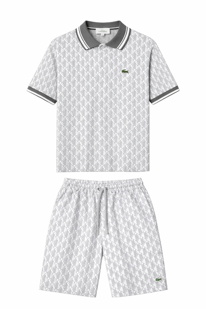 Lacoste летен комплект с яка и шорти