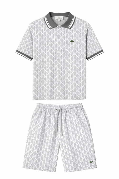 Lacoste летен комплект с яка и шорти