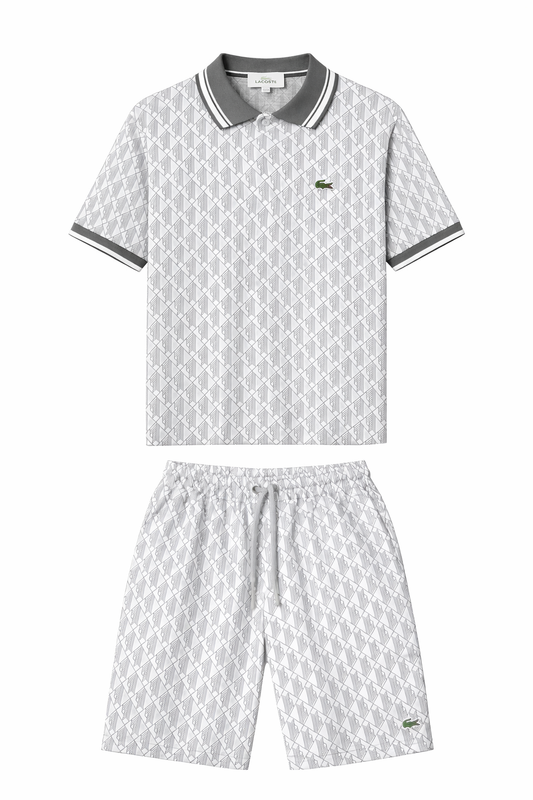 Lacoste летен комплект с яка и шорти