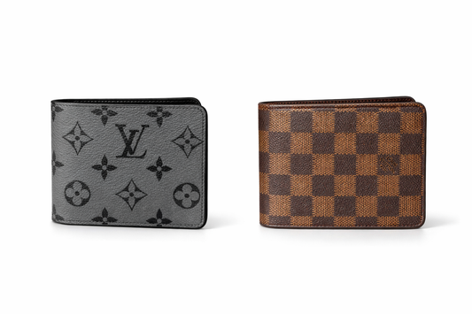 LV мъжки портфейл от естествена кожа